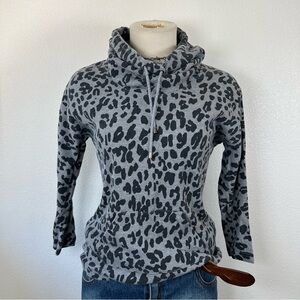 Gray Leopard Print Women's Top